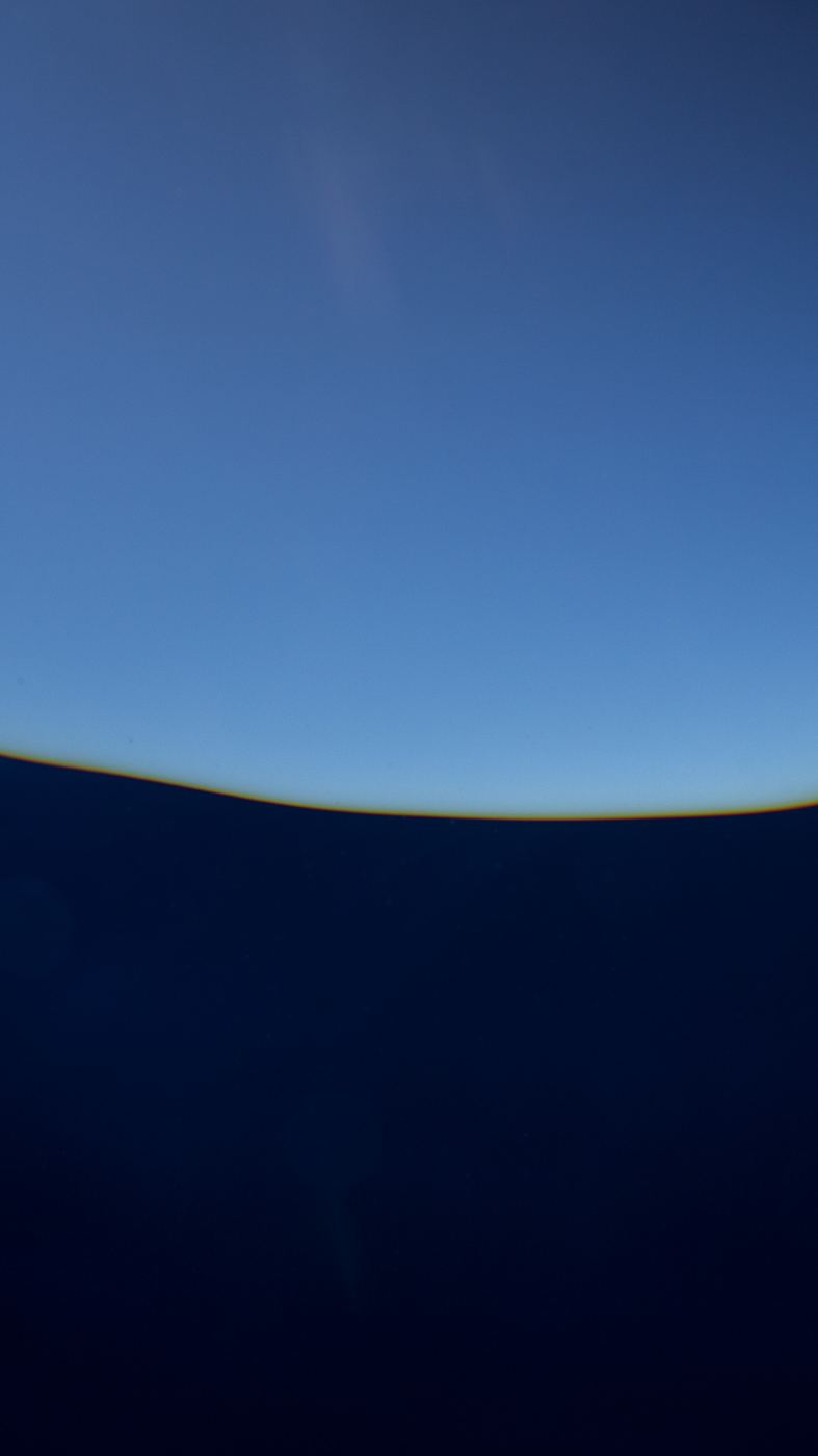El horizonte del Mar de Cortés visto desde el agua